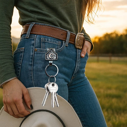 RodeoKey – Western Initial Key Clip – image 3