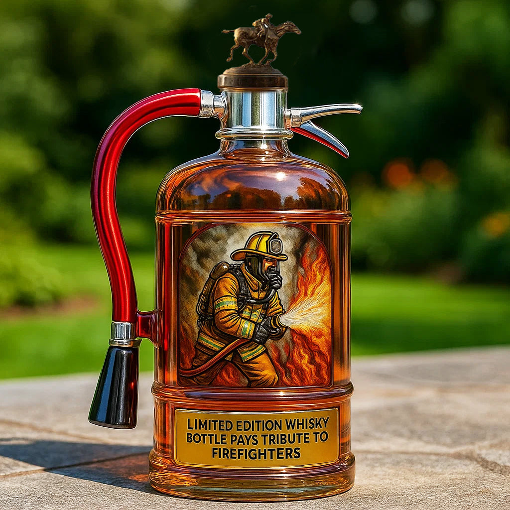 LumeHero – Firefighter Tribute Whiskey Decanter – Blanton