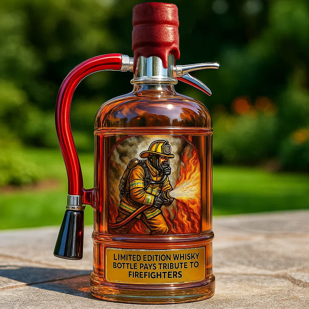 LumeHero – Firefighter Tribute Whiskey Decanter – Maker's Mark
