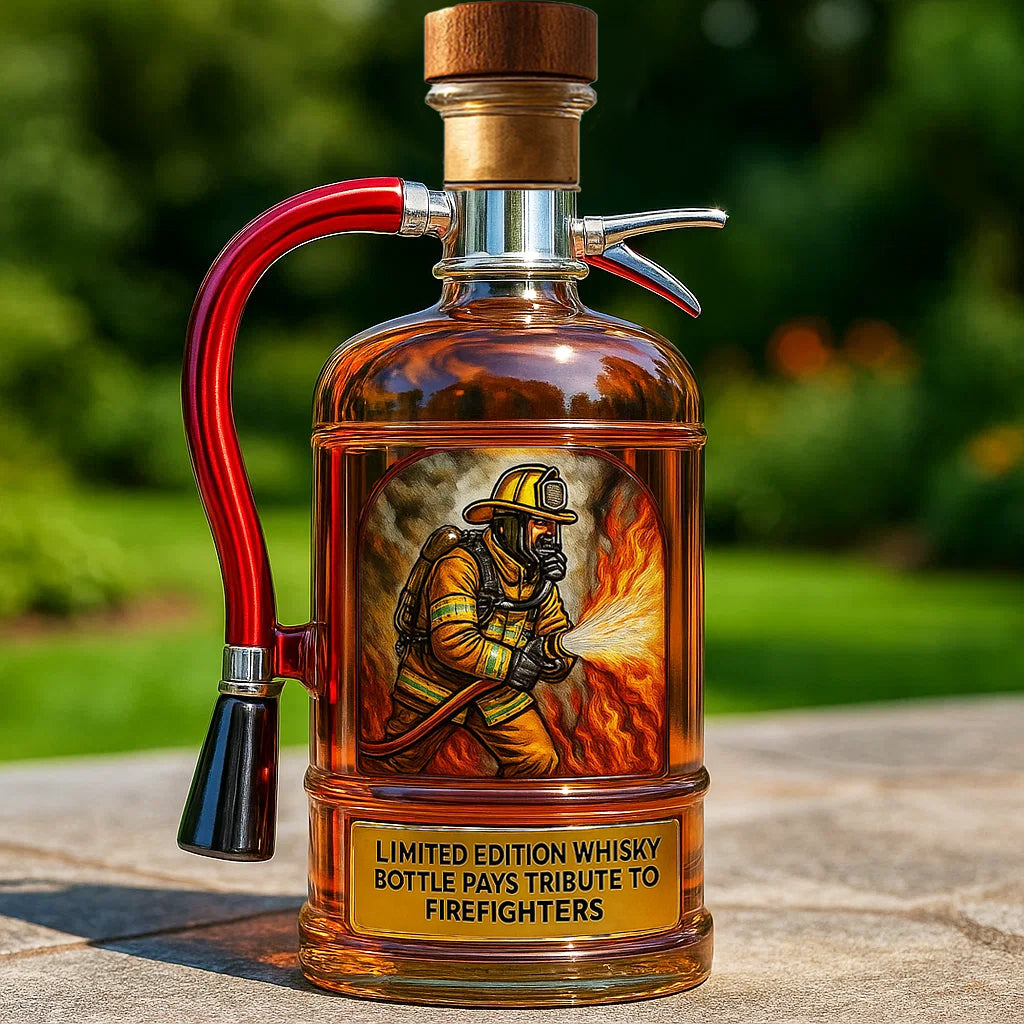 LumeHero – Firefighter Tribute Whiskey Decanter – Four Roses