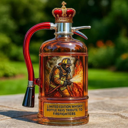 LumeHero – Firefighter Tribute Whiskey Decanter – Crown Royal