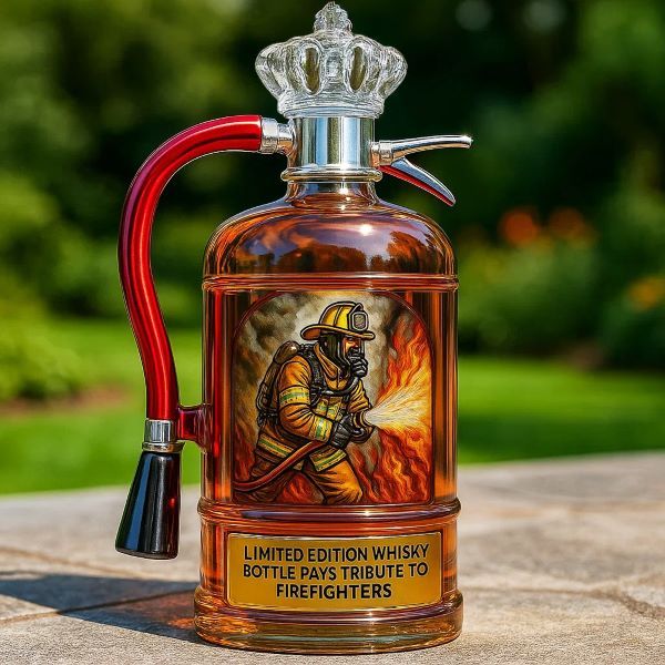 LumeHero – Firefighter Tribute Whiskey Decanter – Classical
