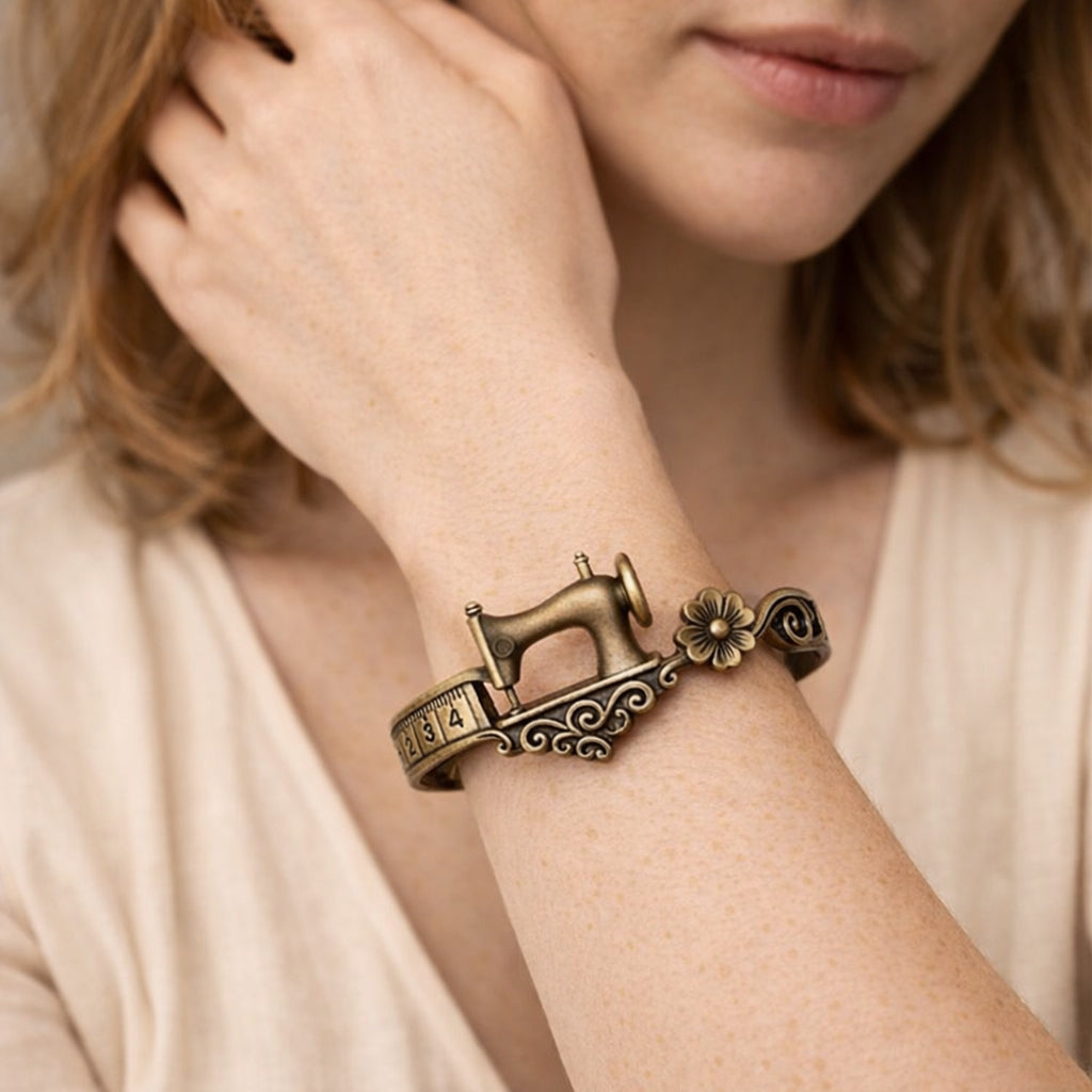 AuraSew – Sewing Machine Bracelet & Ring Set – image 4