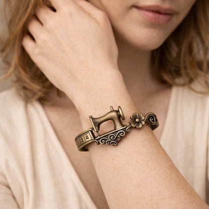 AuraSew – Sewing Machine Bracelet & Ring Set – image 4