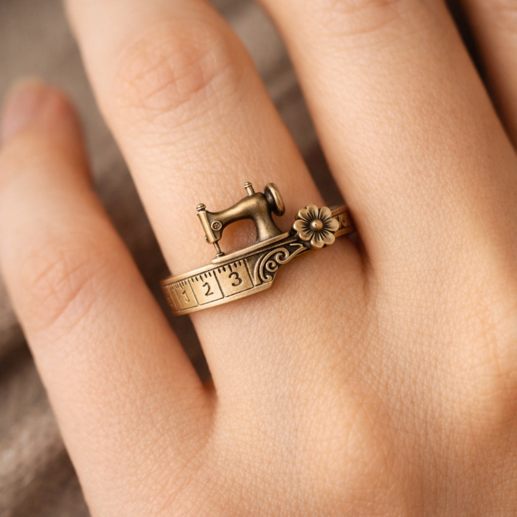 AuraSew – Sewing Machine Bracelet & Ring Set – image 5