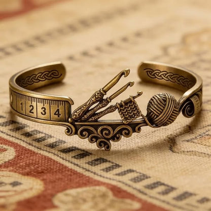 AuraSew – Sewing Machine Bracelet & Ring Set – Crochet Bracelet