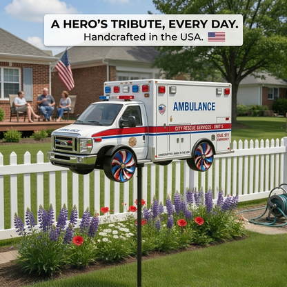BreezeBlaze – Animated Garden Spinner Truck – Ambulance