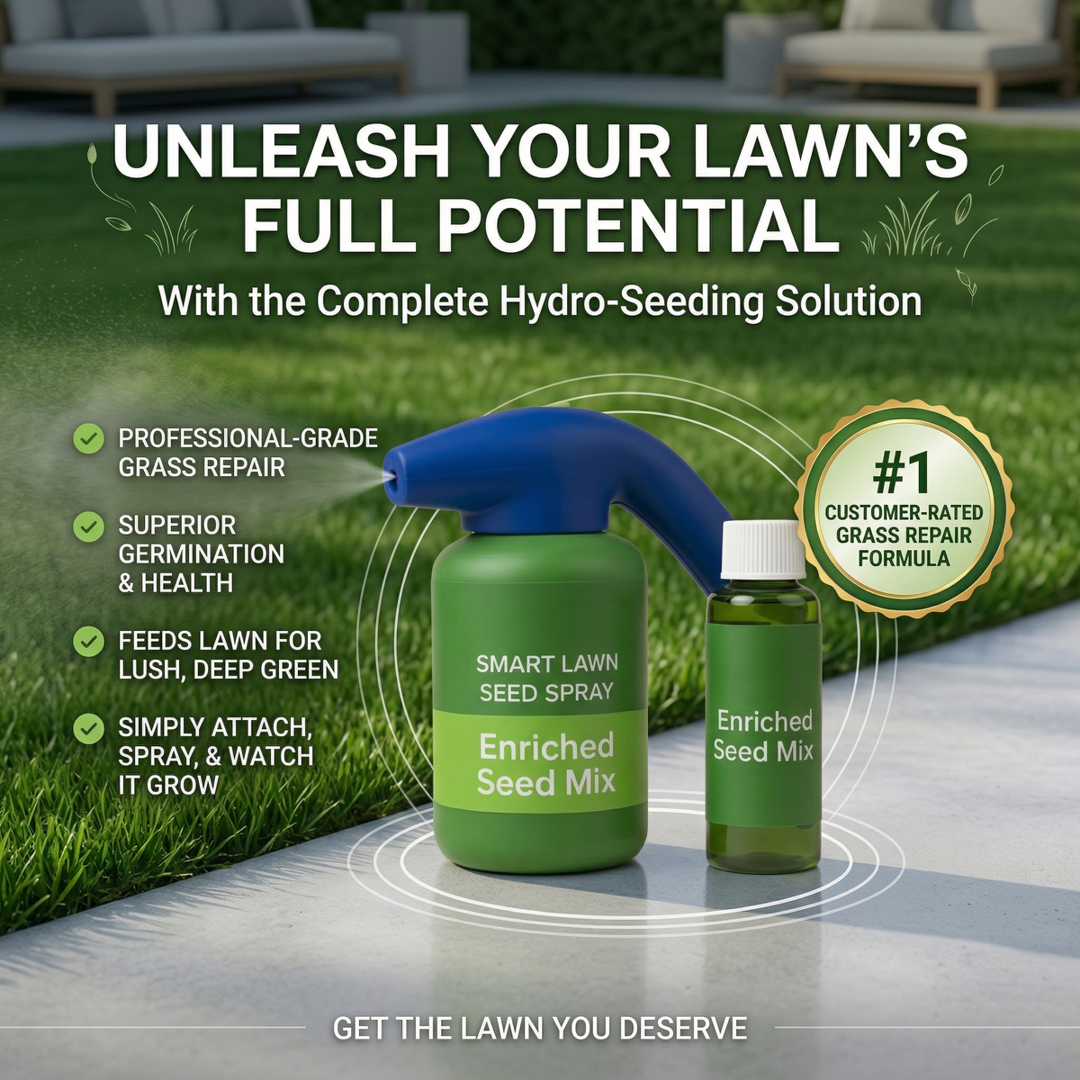 LumeLawn – Professional Spray-On Grass Seed Kit – image 2