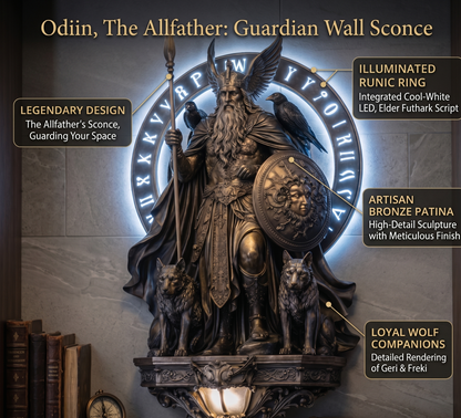 Nordic Legend Light – Odin Guardian Lamp – image 5