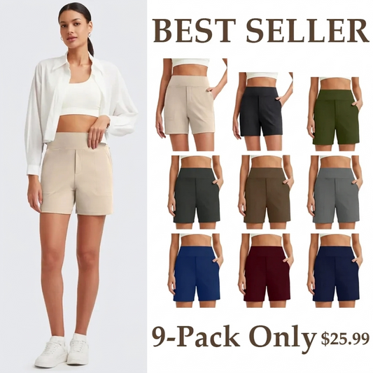 AeroFit – Breathable Summer Athletic Shorts – BEST SELLER 9-Pack ( 9 colors ) / XS