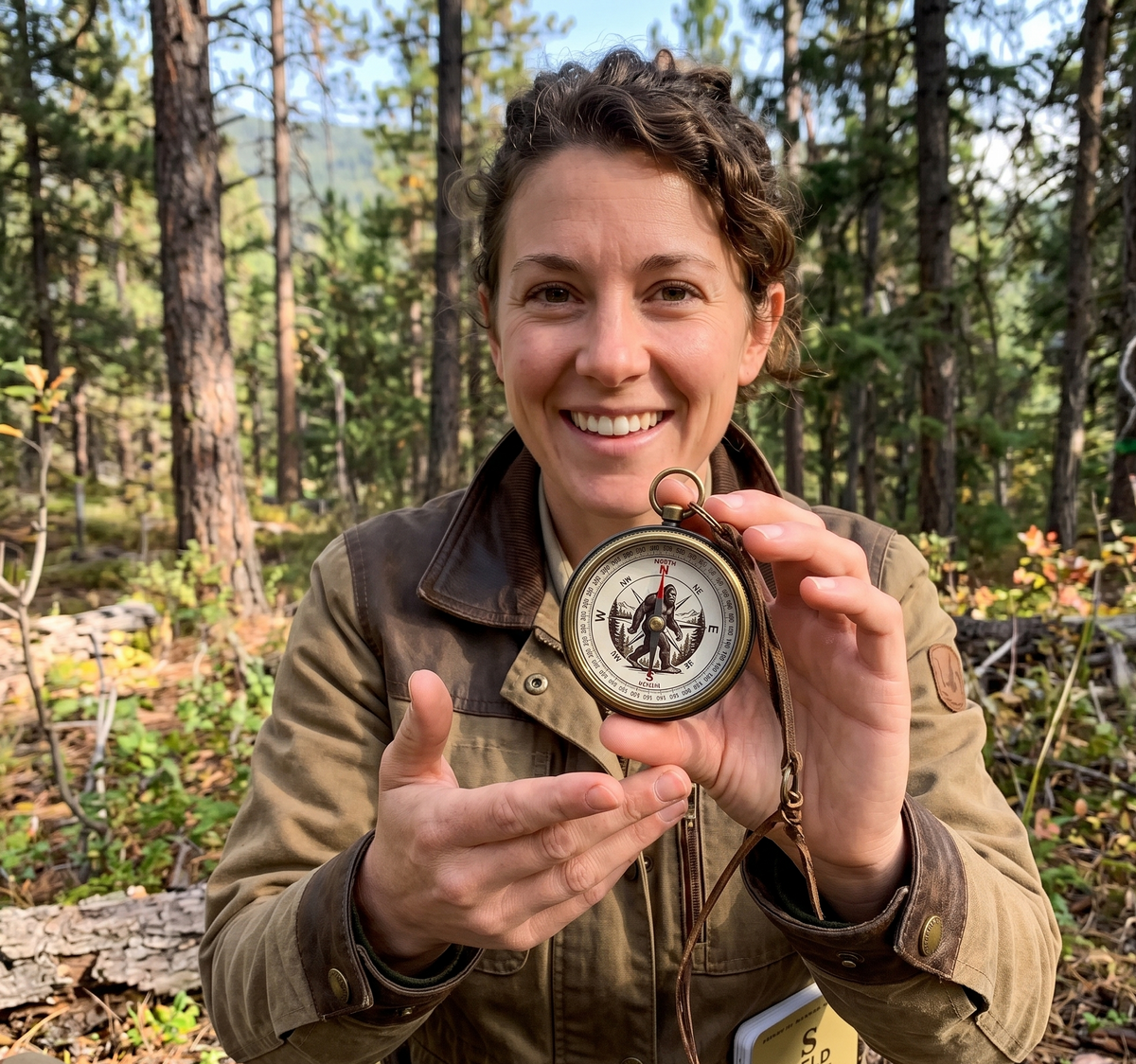 LumeWild – Bigfoot Silhouette Survival Compass – image 4