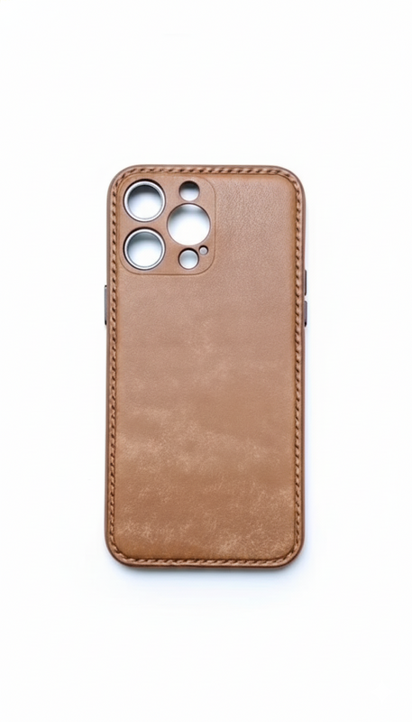 PrestigeGrip – Hand-Stitched Leather Case – iPhone 17 Pro Max