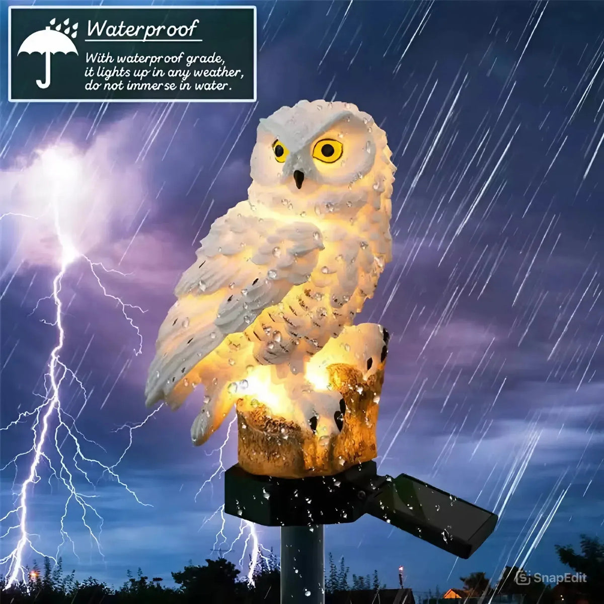 OwlShine – Solar-Powered Garden Owl Light – image 2