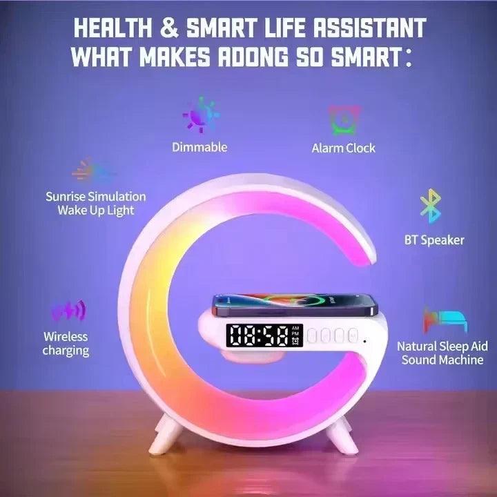 GlowG – G-Shaped RGB Wireless Charging Speaker – image 5