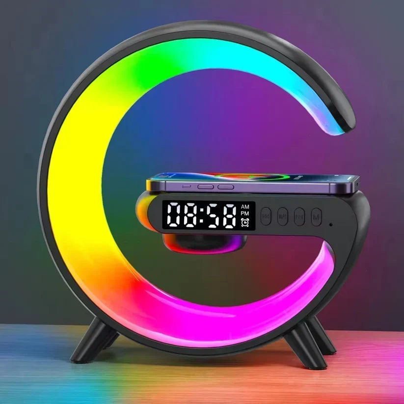GlowG – G-Shaped RGB Wireless Charging Speaker – image 3