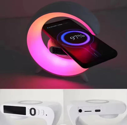 GlowG – G-Shaped RGB Wireless Charging Speaker – image 4
