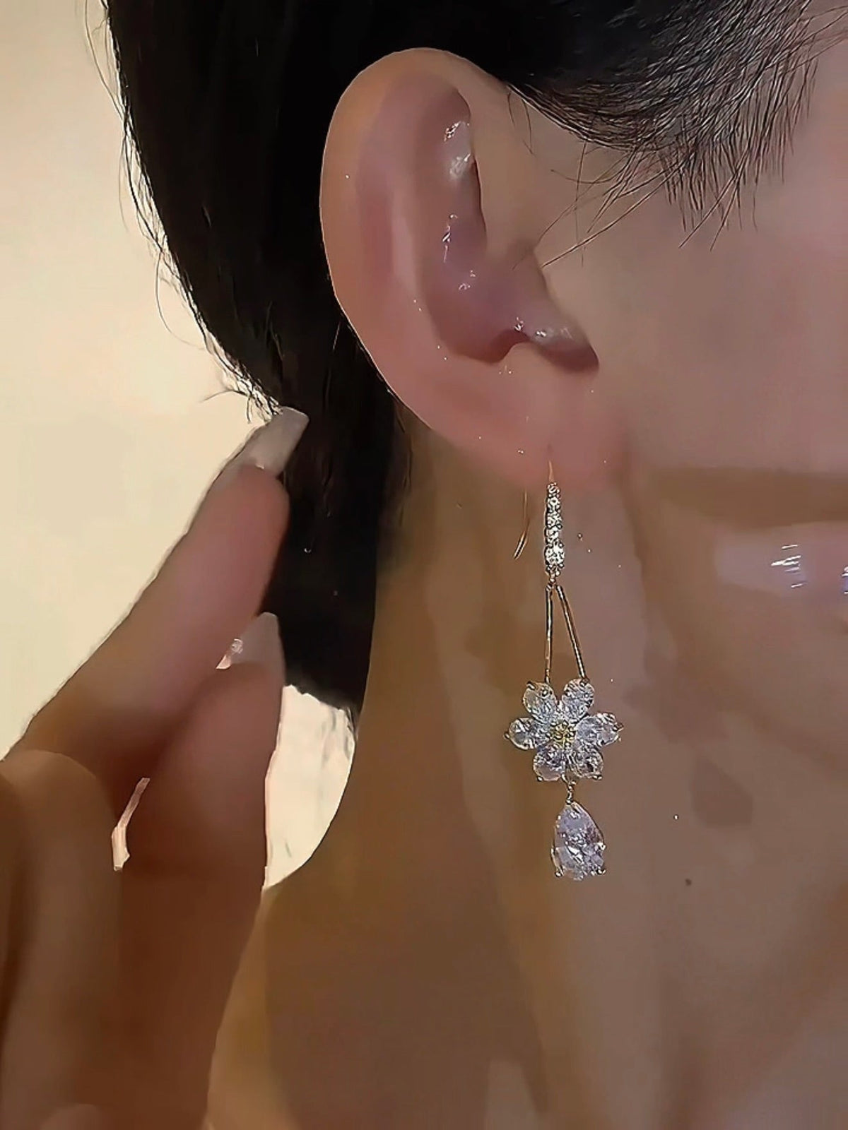 Lunora – Gold Plated Statement Earrings – image 4