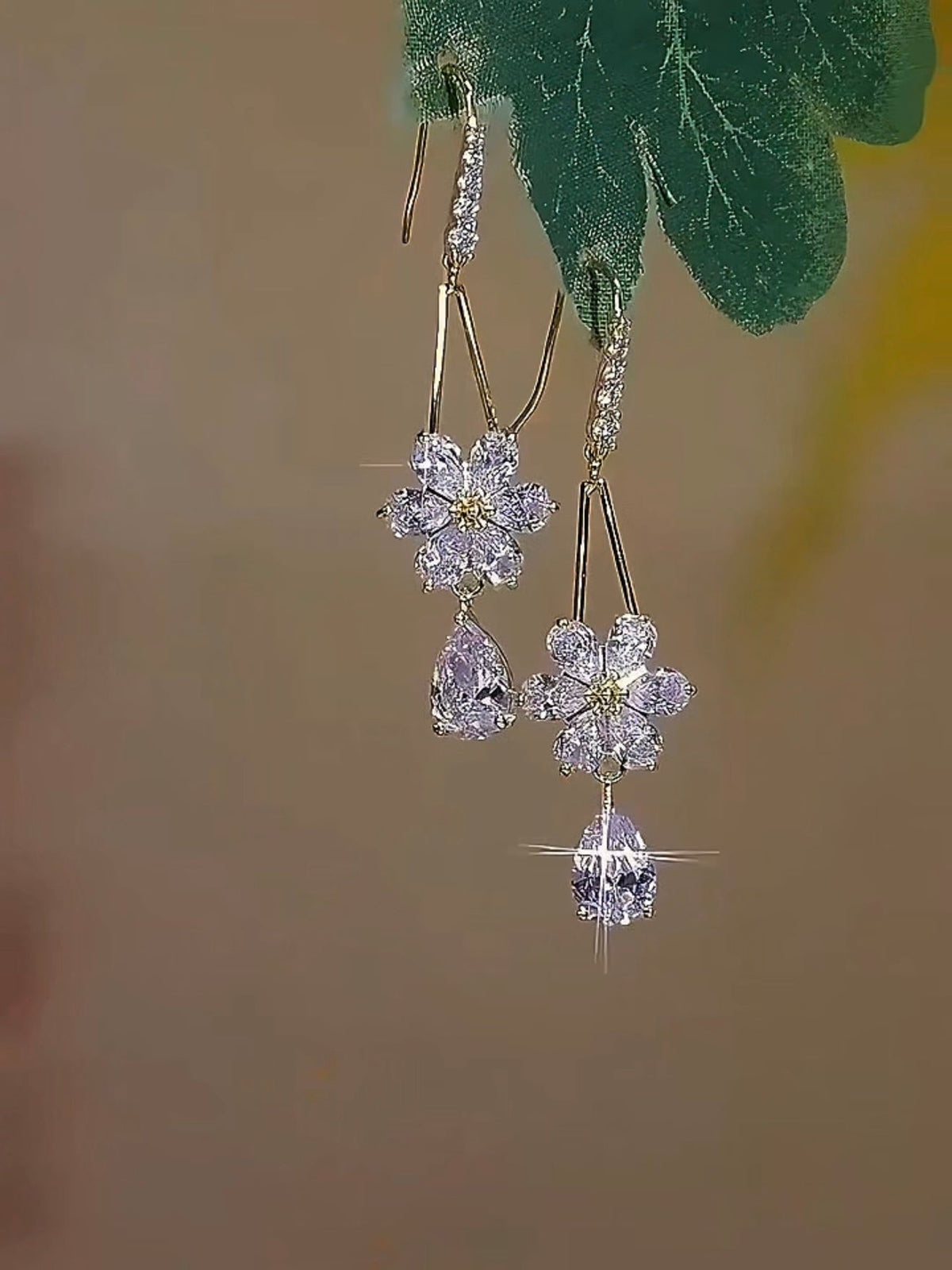 Lunora – Gold Plated Statement Earrings – image 5