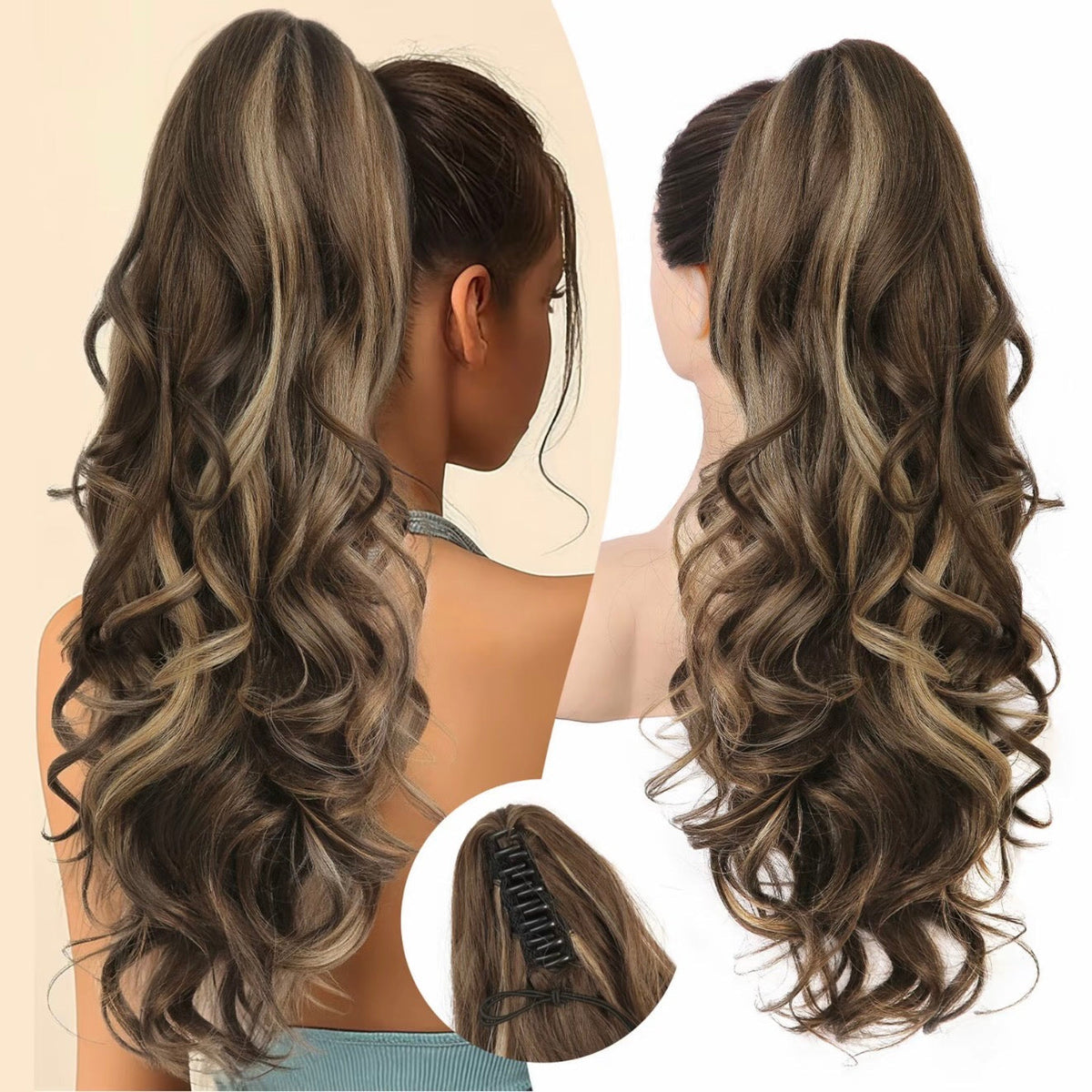 LunaLocks – Glamorous Wave Ponytail Extension – image 15