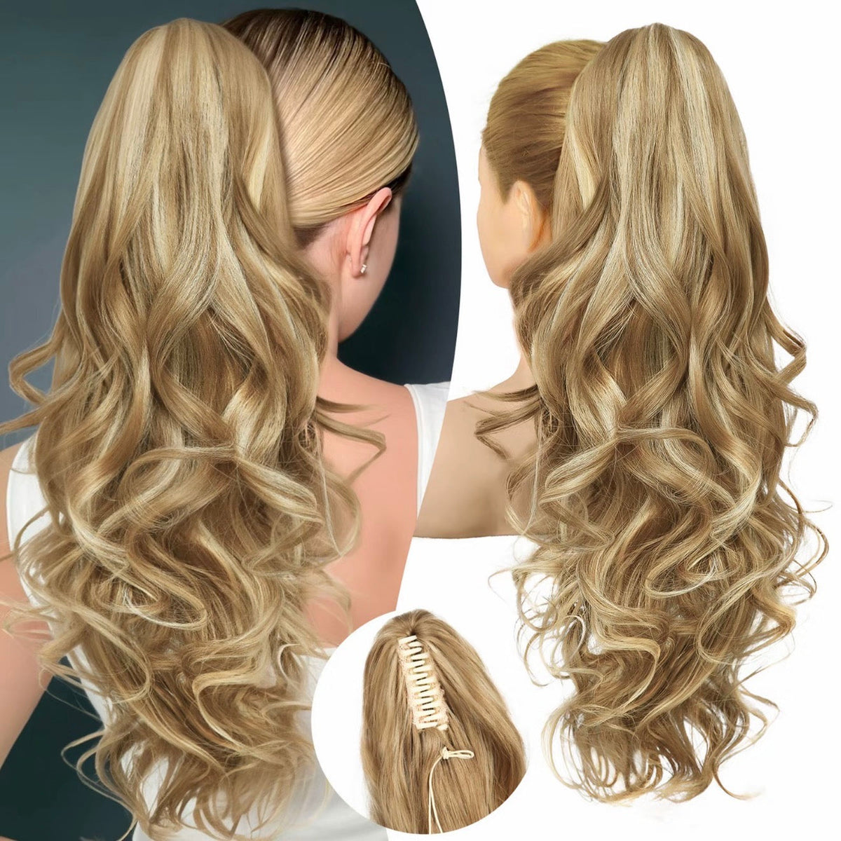 LunaLocks – Glamorous Wave Ponytail Extension – image 16