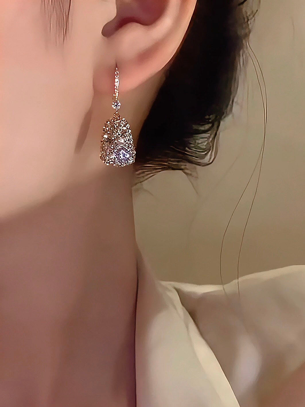 Celeste Glow – Timeless Silver Beauty Earrings – image 2