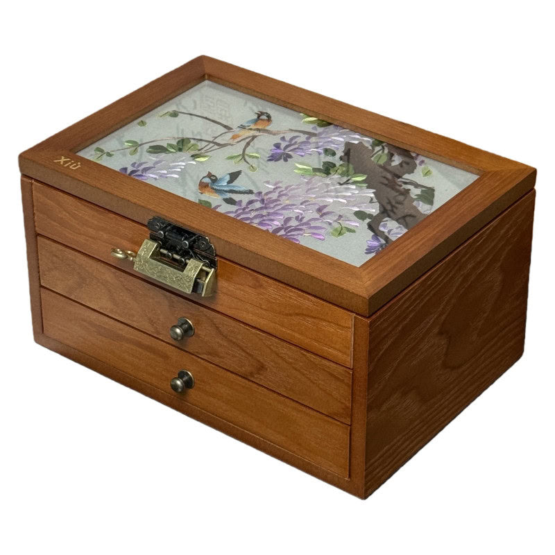 DynastyGrace - Handcrafted Keepsake Box – Wisteria Flower 02