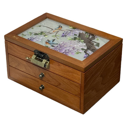 DynastyGrace - Handcrafted Keepsake Box – Wisteria Flower 02