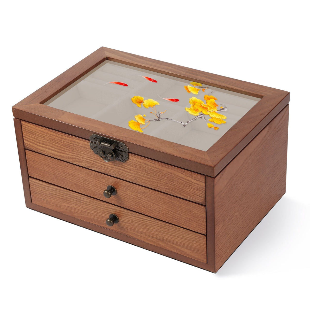 DynastyGrace - Handcrafted Keepsake Box – Ginkgo Flower