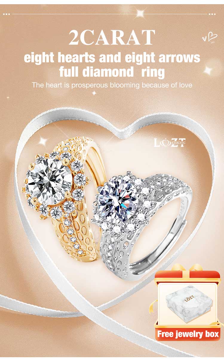 RoyalArrow – Eight Hearts & Arrows Ring – image 5