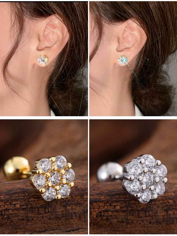 RoselleShine – Floral Moissanite Earrings – image 15