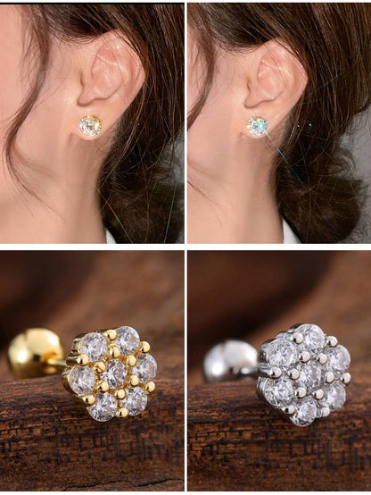 RoselleShine – Floral Moissanite Earrings – image 15