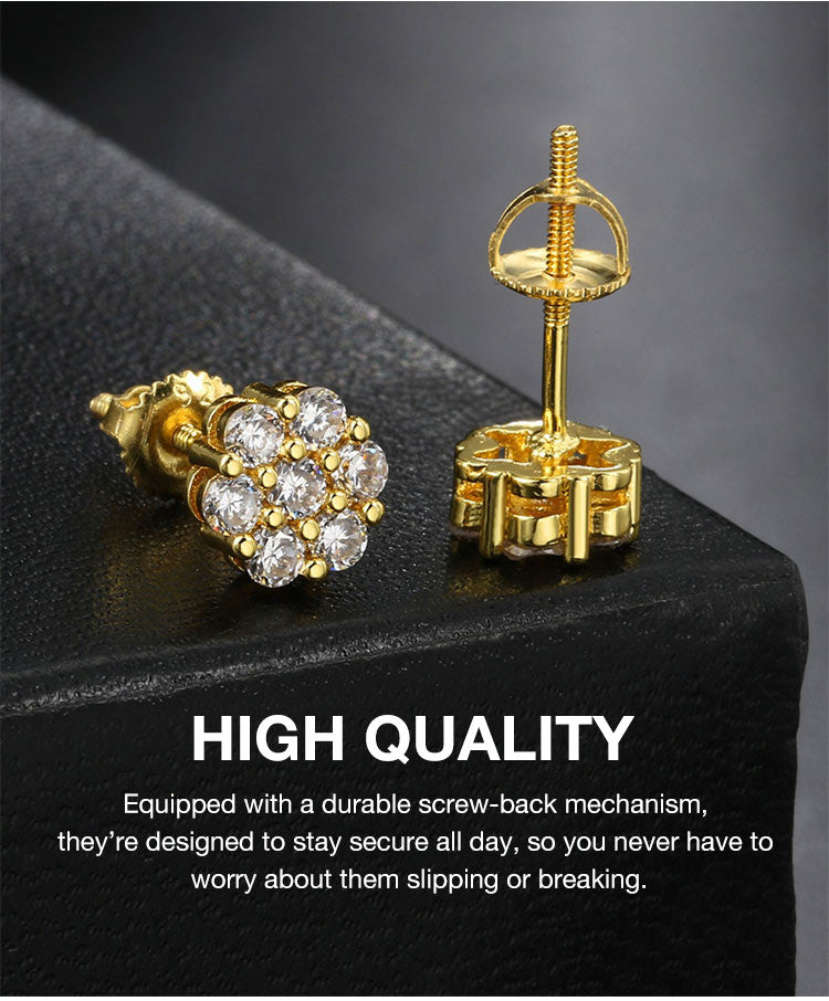 RoselleShine – Floral Moissanite Earrings – image 16