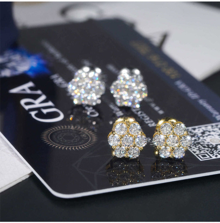 RoselleShine – Floral Moissanite Earrings – image 17