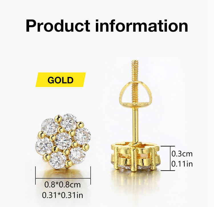 RoselleShine – Floral Moissanite Earrings – image 18