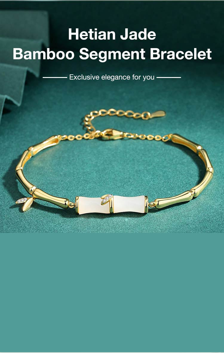 LunaJade – Elegant Bamboo Bead Bracelet – image 6