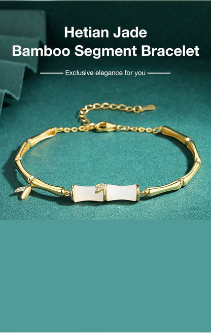 LunaJade – Elegant Bamboo Bead Bracelet – image 6