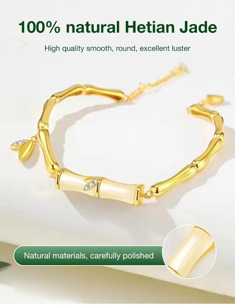 LunaJade – Elegant Bamboo Bead Bracelet – image 8
