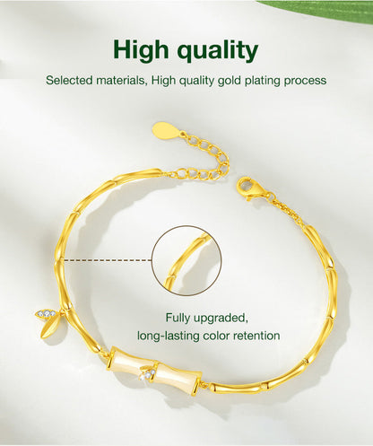 LunaJade – Elegant Bamboo Bead Bracelet – image 10