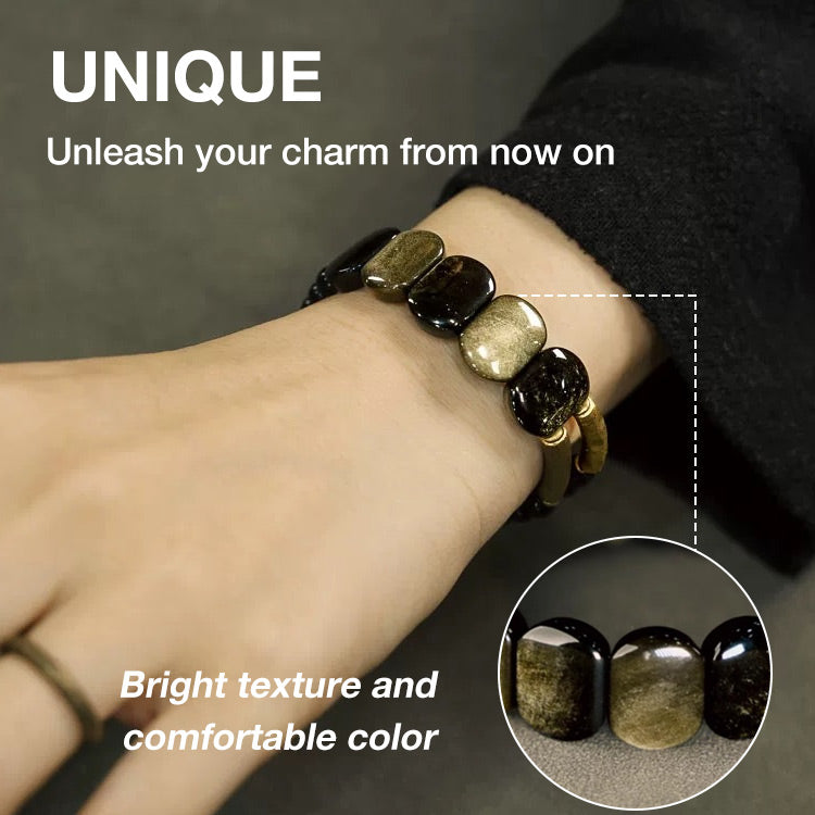 NoirHarmony – Black Obsidian Bracelet – image 5