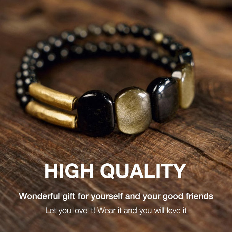 NoirHarmony – Black Obsidian Bracelet – image 3