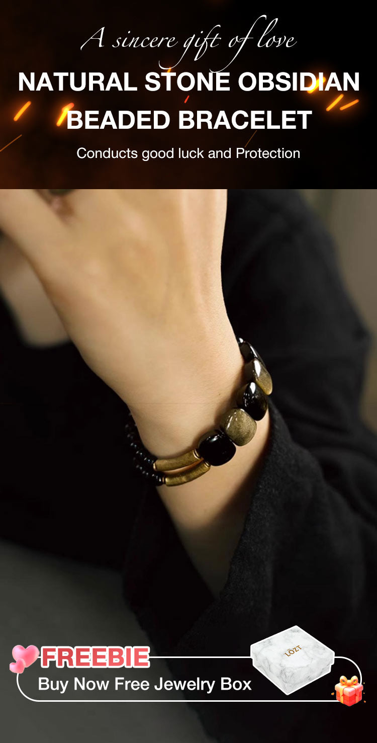 NoirHarmony – Black Obsidian Bracelet – image 9