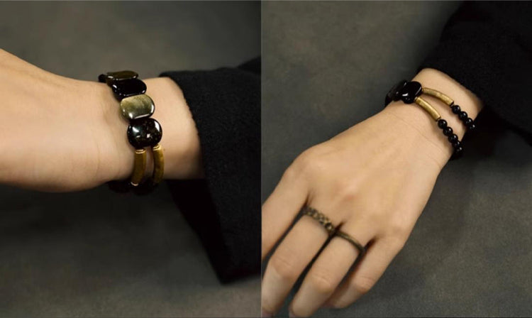 NoirHarmony – Black Obsidian Bracelet – image 13