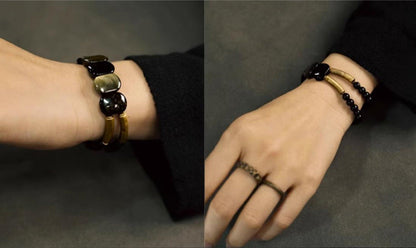 NoirHarmony – Black Obsidian Bracelet – image 13