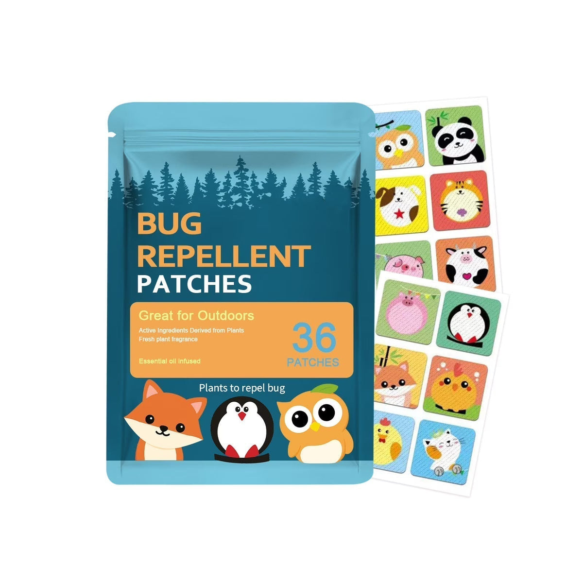BuzzAway – Mosquito Repellent Stickers for Kids (36 Pack) – 1 Package (36 Pack)