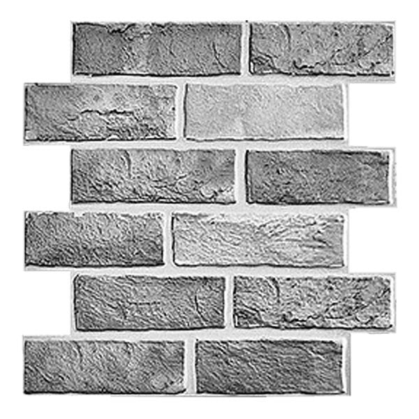 BrickCraft - Self-Adhesive 3D Brick Wallpaper – Gray
