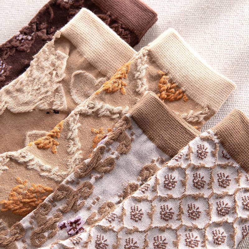 LumeFlora – Soft Cotton Embroidered Flower Socks – image 43