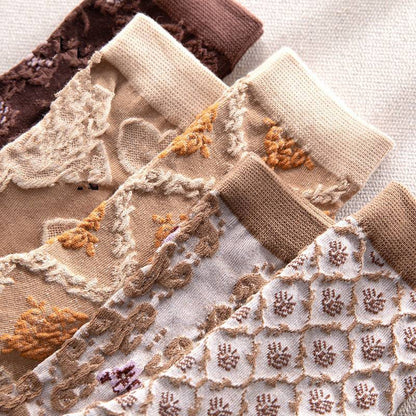 LumeFlora – Soft Cotton Embroidered Flower Socks – image 43