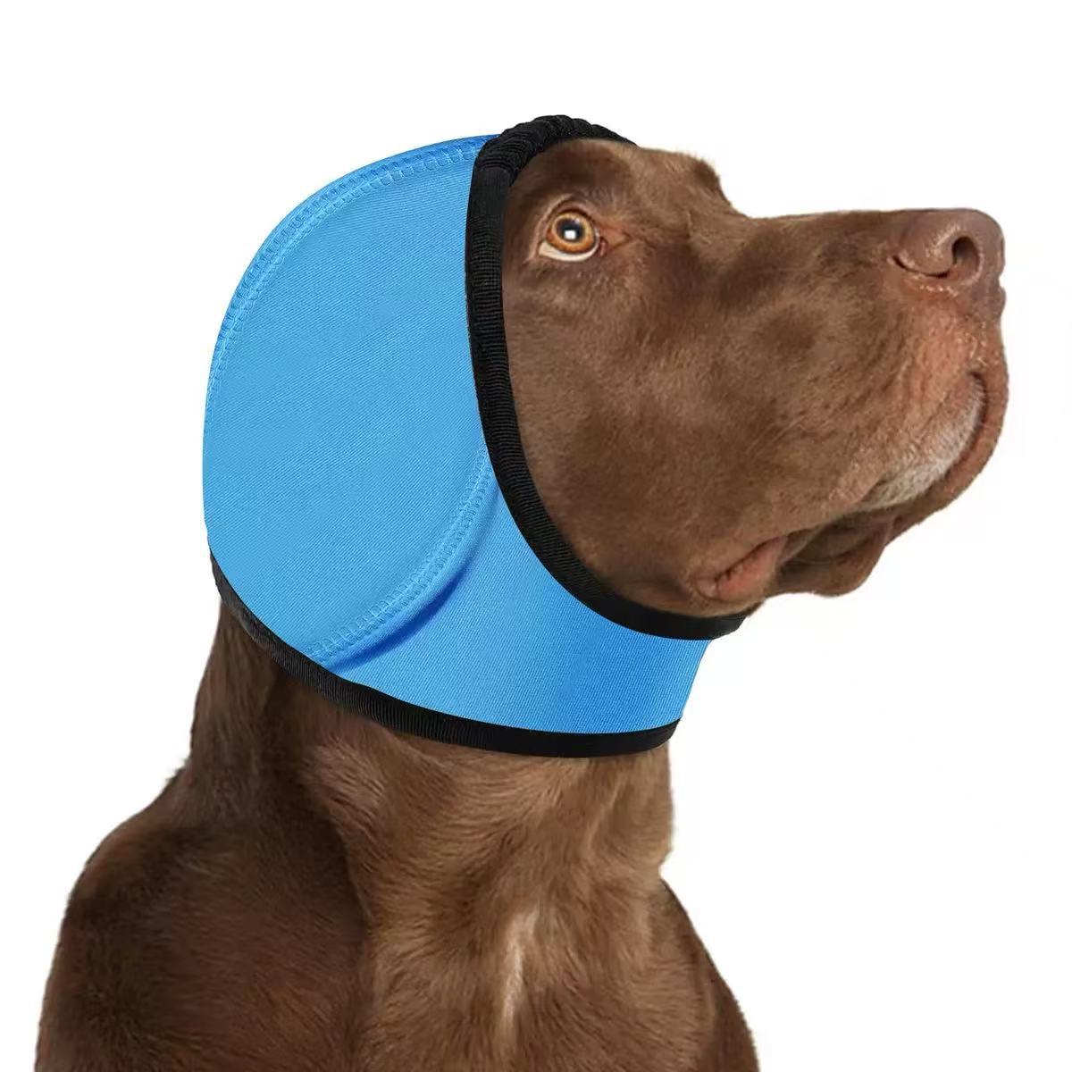 CalmPaw – Dog Calming Ear Wrap – Blue / S - 25-38 cm (10"-15")