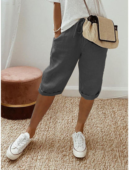 Florel – Breathable Drawstring Capris – image 16