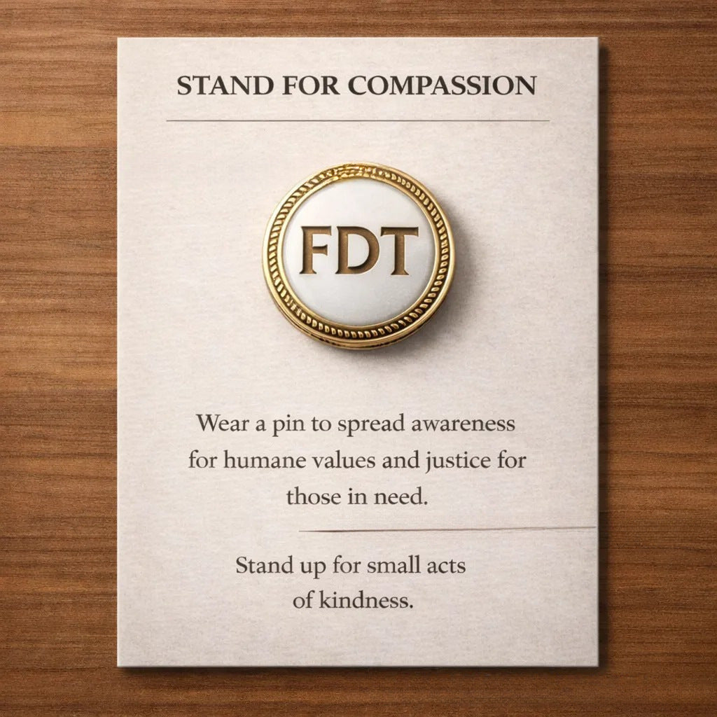 LumeIce – Compassion Crystal-Encrusted Lapel Pin – FDT